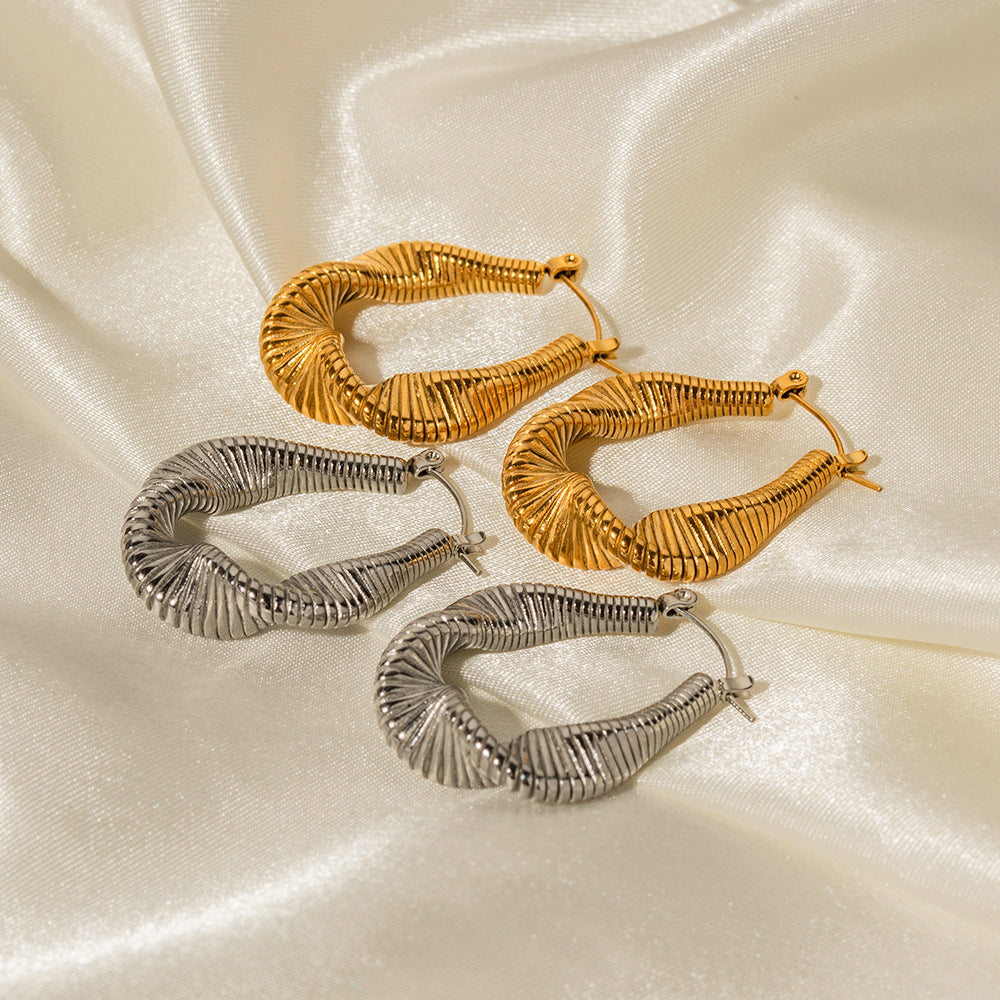 Textured Gold Hoop Earrings nugget earrings