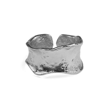 Katie Ring| Adjustable Ring nugget earrings