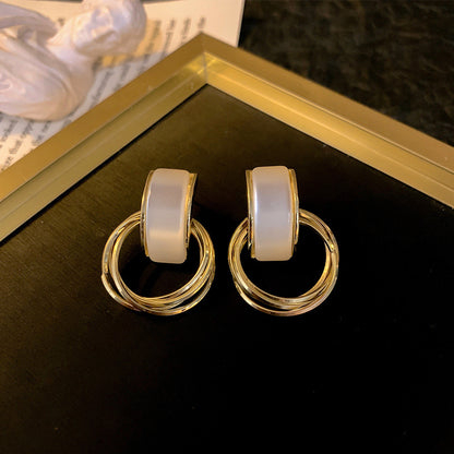 Trendy Hoop Nugget Earrings Bundle Gold-plated nugget earrings